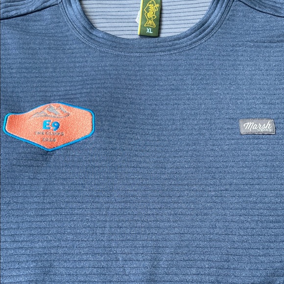 Men's Marsh Wear Sullivan Tech Crew Blue Size XL - Picture 3 of 10